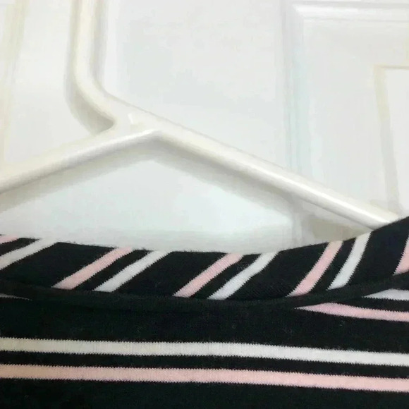 Bylyse Spenard Long Sleeved Shirt Striped Black, Pink,  & White Size Small - Picture 16 of 16